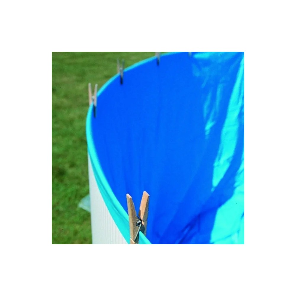 Liner OVERLAP blu 40/100 per piscina ovale 610x375 h 120