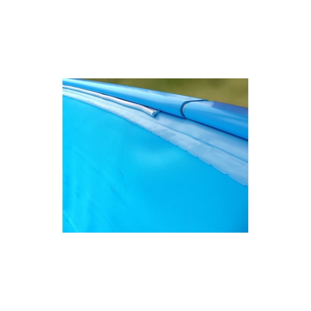 Liner con sistema di ancoraggio (BEADED) blu 75/100 per piscina interrata ovale 700x320 h 150