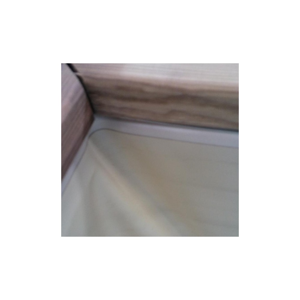 Liner con sistema di ancoraggio (BEADED) beige 75/100 per piscina in legno ovale Vermela 790098