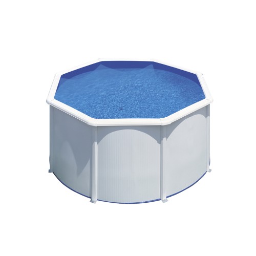 Piscina fuori terra in acciaio rotonda serie Fidji 240x120h cm Gre