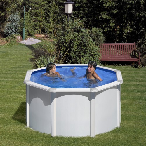 Piscina fuori terra in acciaio rotonda serie Fidji 240x120h cm Gre