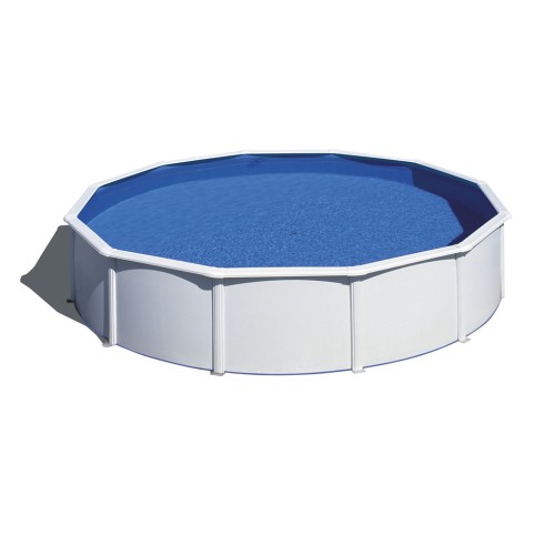 Piscina fuori terra in acciaio rotonda serie Fidji 550x120h cm Gre