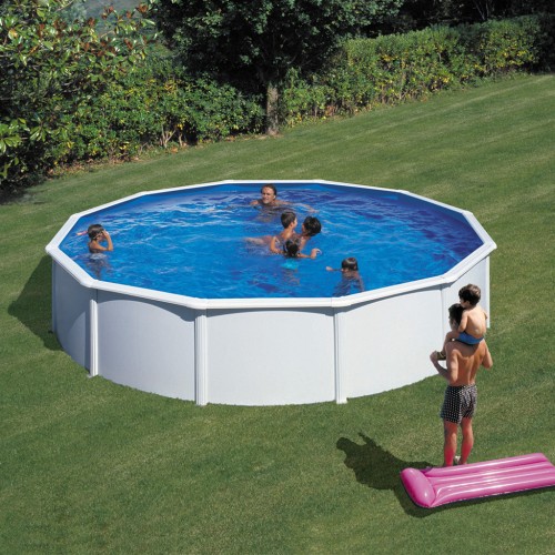 Piscina fuori terra in acciaio rotonda serie Fidji 550x120h cm Gre