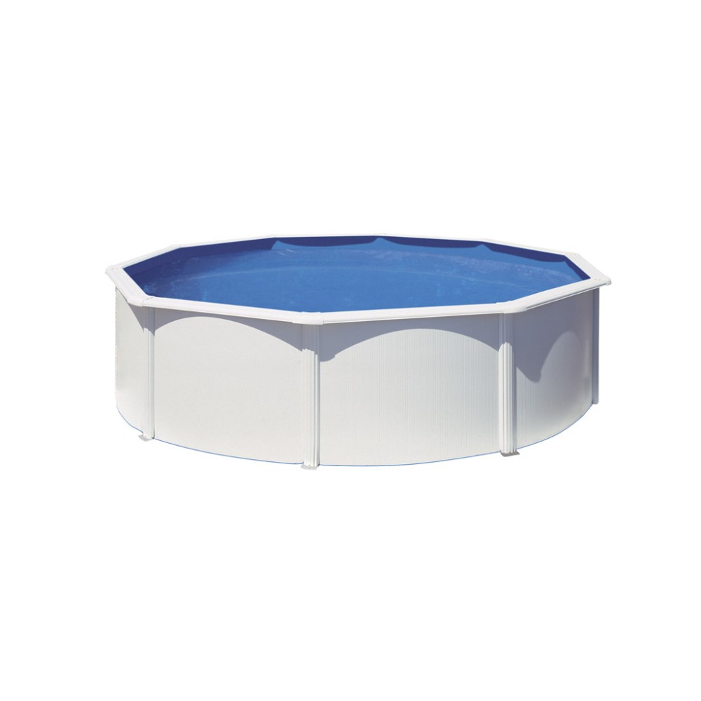 Piscina fuori terra in acciaio rotonda serie bora bora 460x120h cm Gre