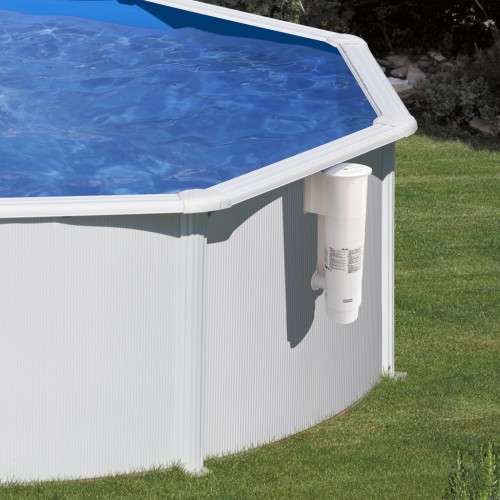 Piscina fuori terra ovale in acciaio serie bora bora 500x300x120 Gre