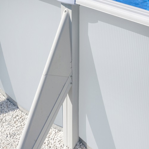 Piscina fuori terra ovale in acciaio serie bora bora 500x300x120 Gre