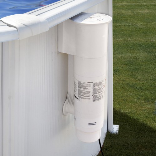 Piscina fuori terra in acciaio ovale serie bora bora 610x375x120h cm  Gre