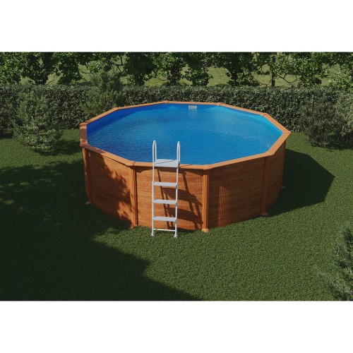 Piscina fuori terra in acciaio rotonda serie mauritius 460×460 Gre