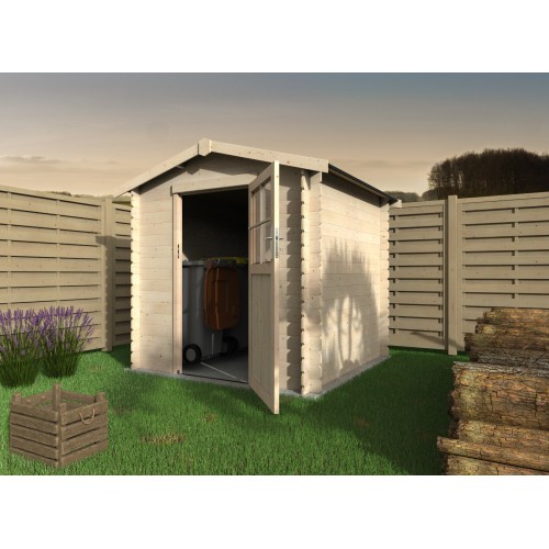 Casetta in legno da giardino spessore 12 mm Haya 209x209 cm Decor et Jardin