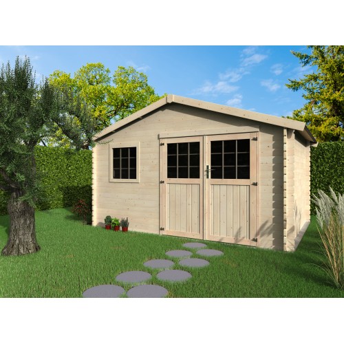 Casetta in legno da giardino spessore 34 mm  Torcal 430x302 Decor et Jardin