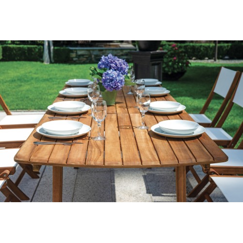 Tavolo Donoratico in Acacia – Allungabile 180/240x90 cm