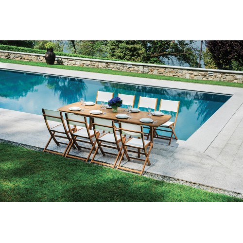 Tavolo Donoratico in Acacia – Allungabile 180/240x90 cm