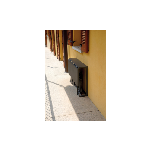 Set Balcone in Ferro 100x50 cm – Tavolo con Fissaggio a Parete e Sedie Pieghevoli