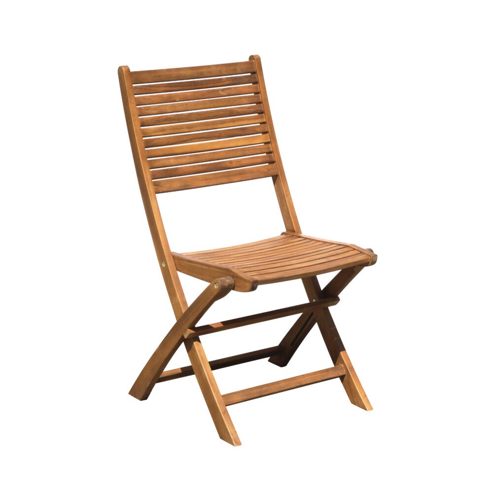 Sedia Pieghevole Pietrasanta in Acacia Senza Braccioli
