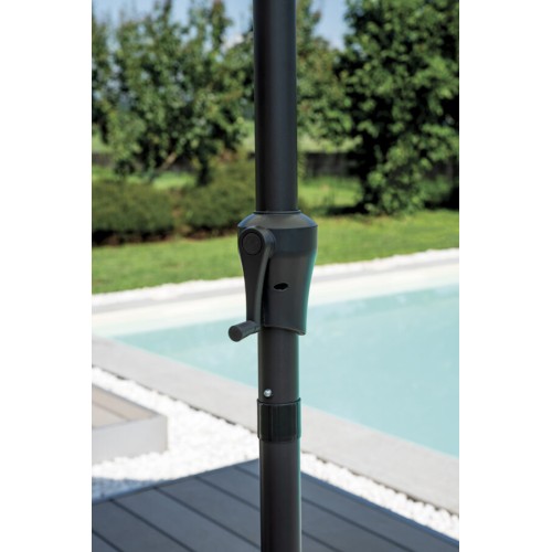 Ombrellone 3M Tondo con Palo Centrale – Alluminio Antracite, Resistente e Pratico