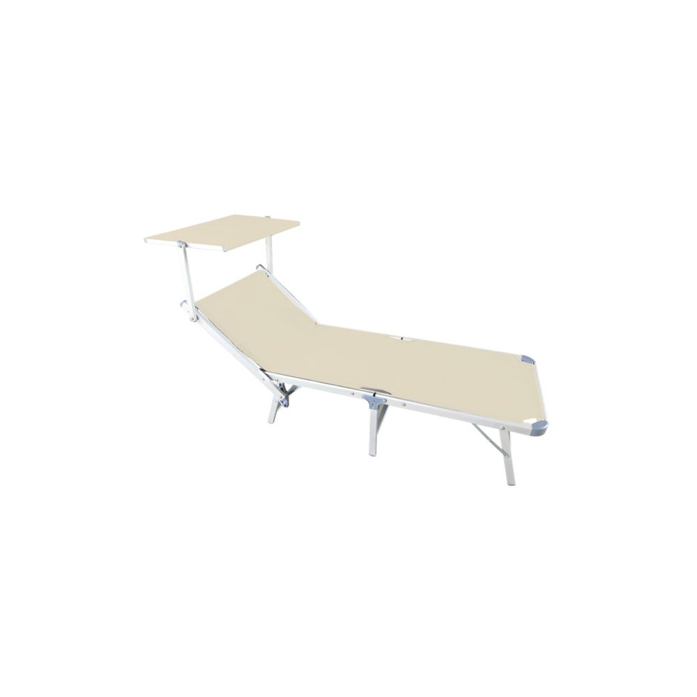 Lettino Mare Pieghevole con Tettuccio – Sabbia, Resistente e Comodo