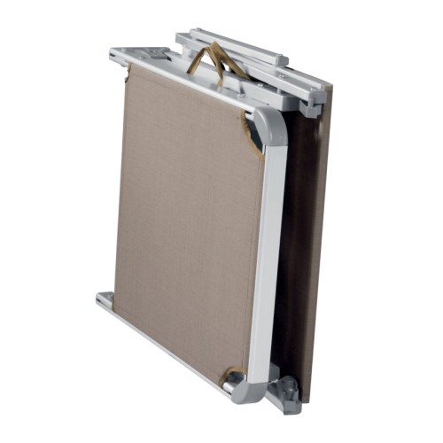 Lettino Mare Pieghevole con Tettuccio – Tortora, Resistente e Comodo