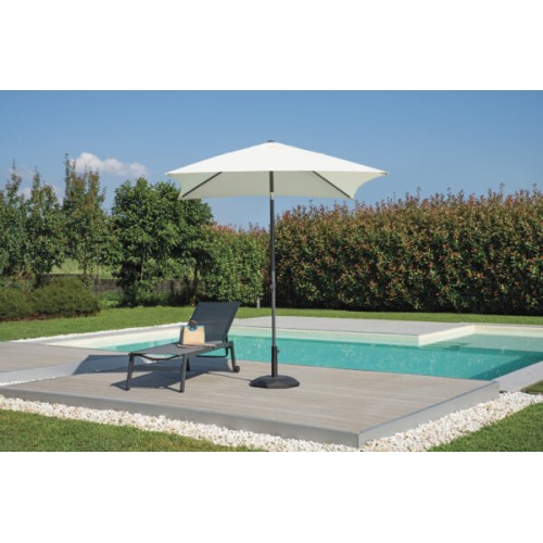 Ombrellone Quadrato 2x2m – Fusto Antracite, Palo con Snodo e Telo in Poliestere