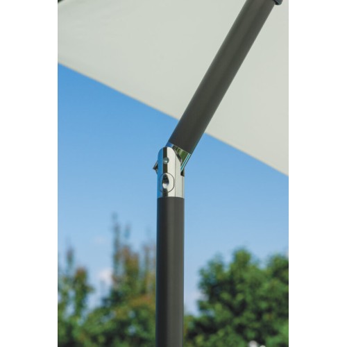 Ombrellone Quadrato 2x2m – Fusto Antracite, Palo con Snodo e Telo in Poliestere