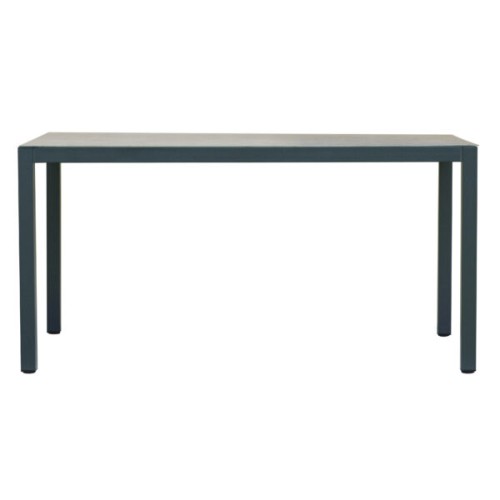 Dining Set Tarquinia con 4 Sedie – Tavolo in Printing Glass e Struttura in Ferro Antracite