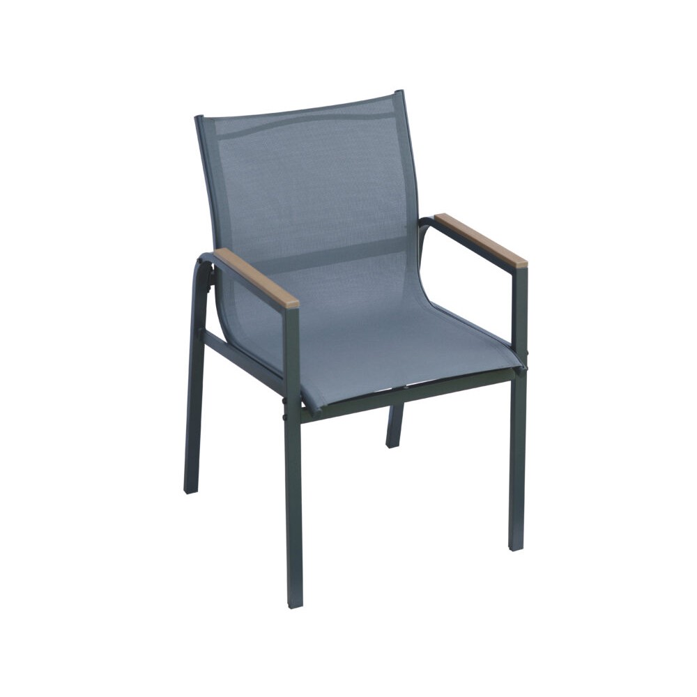 Dining Set Tarquinia con 4 Sedie – Tavolo in Printing Glass e Struttura in Ferro Antracite