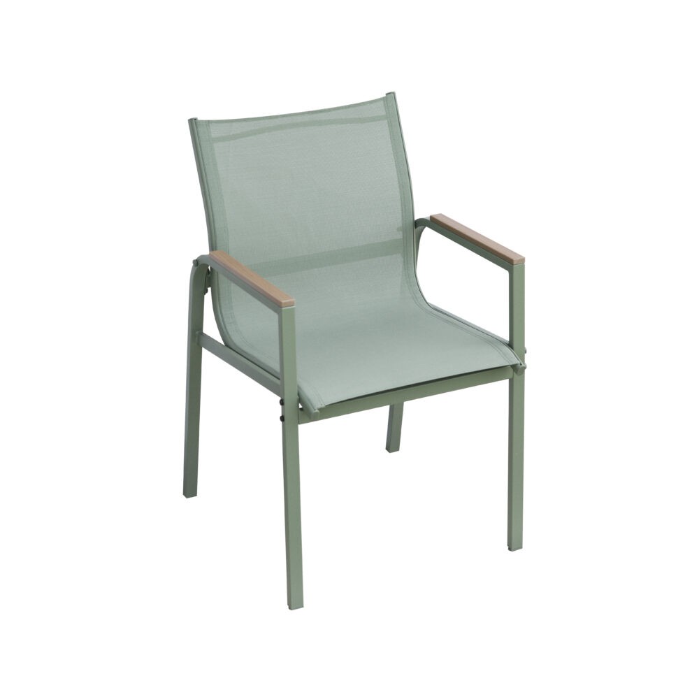 Set Pranzo da Giardino Tarquinia in Ferro Verde con 4 Sedie e Tavolo 150x90 cm