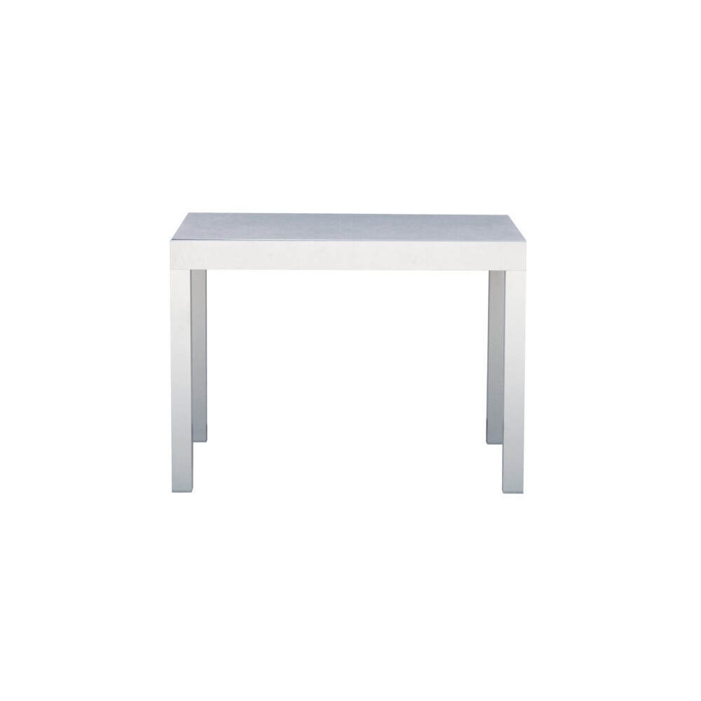 Tavolo Spalato Allungabile 104/208x75 cm in Alluminio Bianco – Piano Ceramic Glass