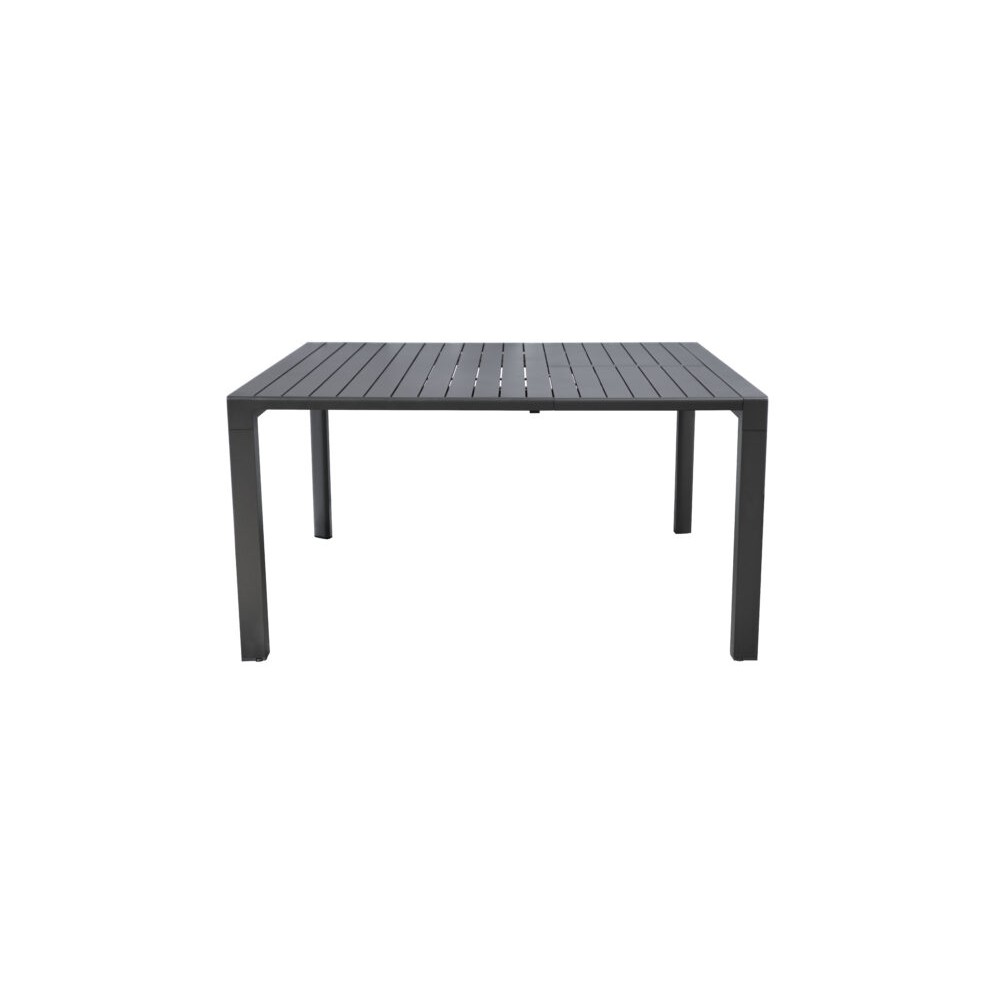 Tavolo Giacinto Allungabile in Alluminio Antracite – Con Gambe Scorrevoli, 100/150x150 cm