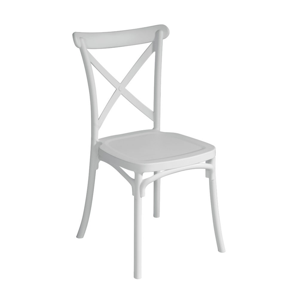 Sedia Trattoria in Polipropilene Bianco