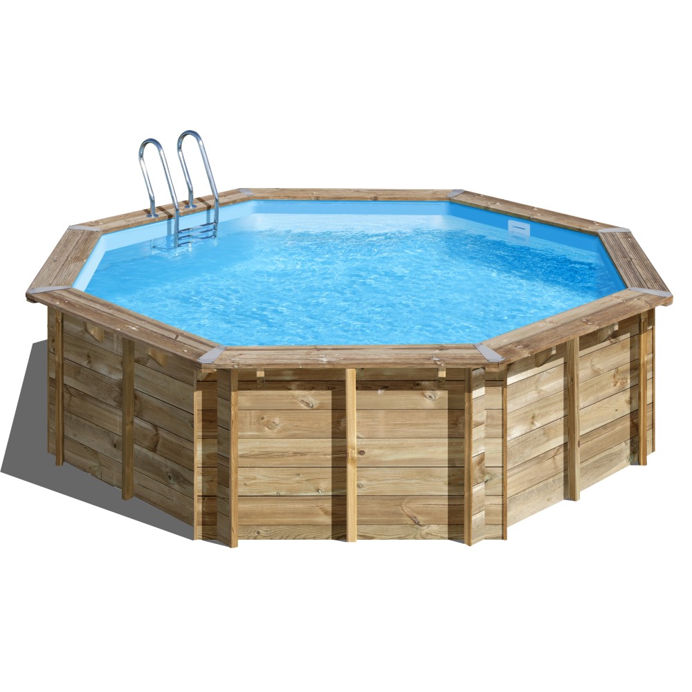Piscina ovale in legno VIOLETTE 2 Ø500 x 127 cm Gre