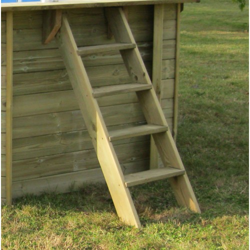 Piscina ovale in legno BAMBÚ 535x335x130 cm Gre