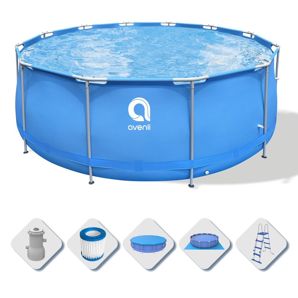 Piscina Tonda in PVC 4.50X1.22 cm Avenli