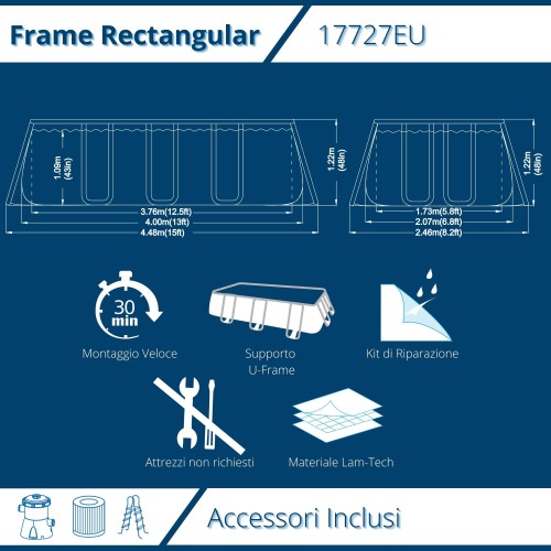 Piscina Avenli 17727EU 300x76 cm – Piscina Fuori Terra autoportante