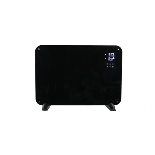 Pannello riscaldante con rivestimento in vetro nero 500-1000W