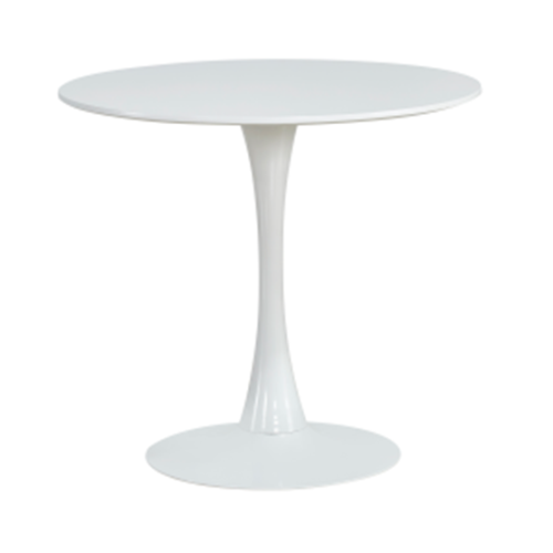 Tavolo da pranzo rotondo bianco per interni 75x110 cm