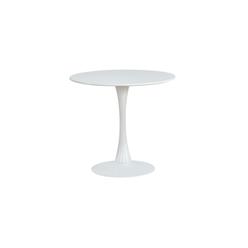 Tavolo da pranzo rotondo bianco per interni 75x110 cm