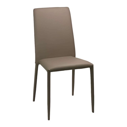 Sedia Tortora in Ecopelle 96x42x42 cm