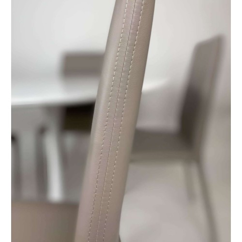 Sedia Tortora in Ecopelle 96x42x42 cm