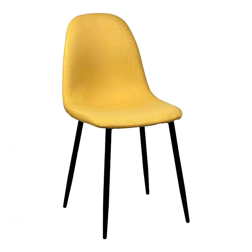 Sedia moderna in tessuto Giallo