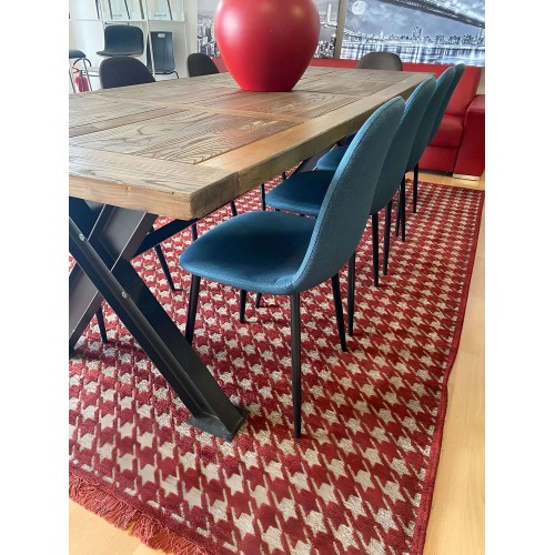 Sedia moderna in tessuto Blu