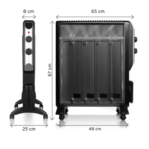 GIULIETTA RADIATORE ELETTRICO CON PANNELLO IN MICA 1500 W