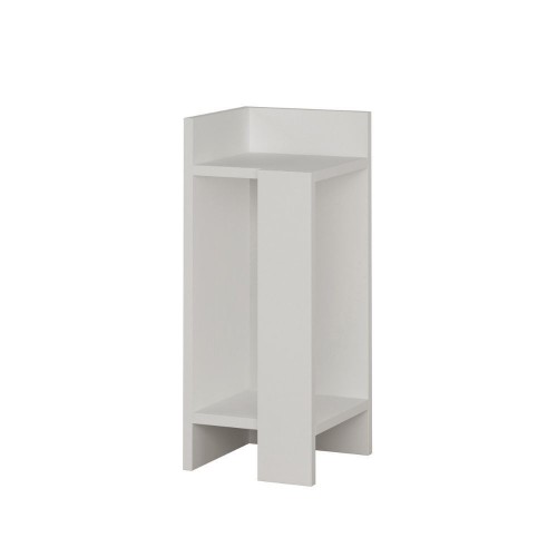 Tavolino comodino di design Elos bianco 27x25x60h sinistro