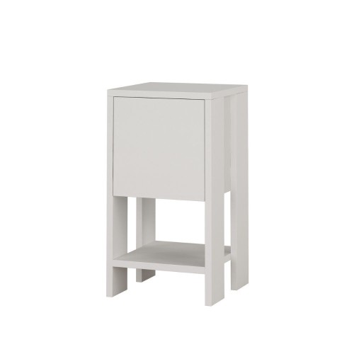 Comodino Ema bianco anta ribalta 30x30x55h