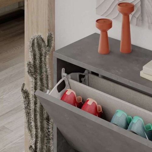 Scarpiera SHC520RETRO due ante a ribalta grigio retro