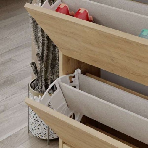 Scarpiera SHC540OAK quattro ante a ribalta rovere