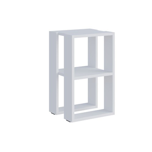 Tavolino comodino Lonie colore bianco