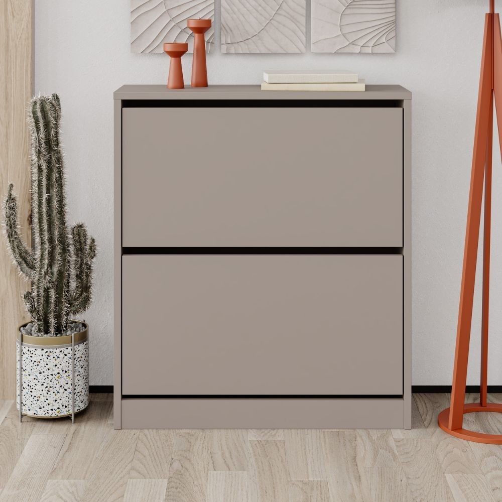 Scarpiera SHC520 due ante a ribalta light mocha