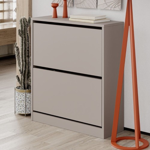 Scarpiera SHC520 due ante a ribalta light mocha