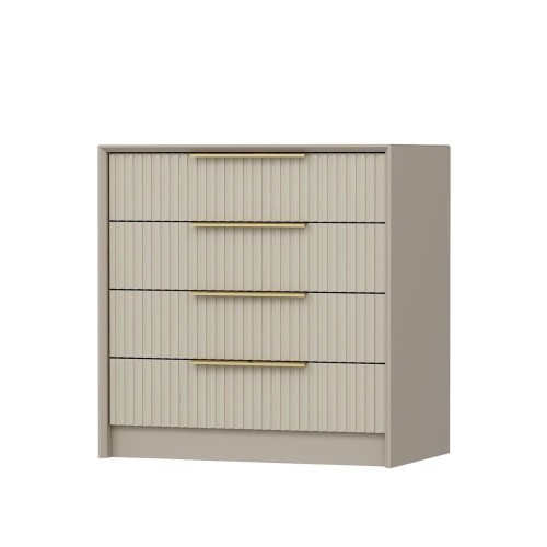 Cassettiera Kale 4 cassetti incassati effetto cannettato