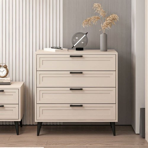 Cassettiera Prime 4 cassetti colore cashmere